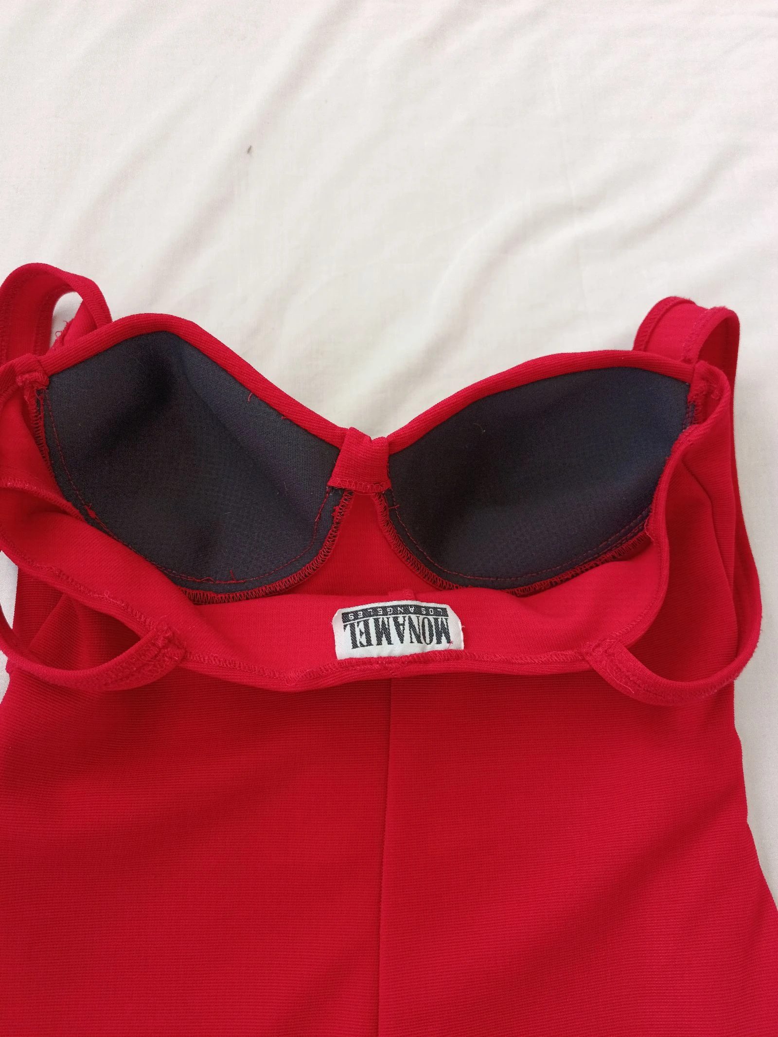 Mini vestido ajustado rojo vintage Monabel Los Angeles Talla 36 – photo 6